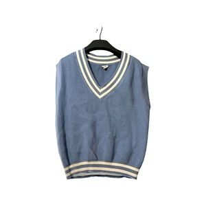 Blue sweater vest